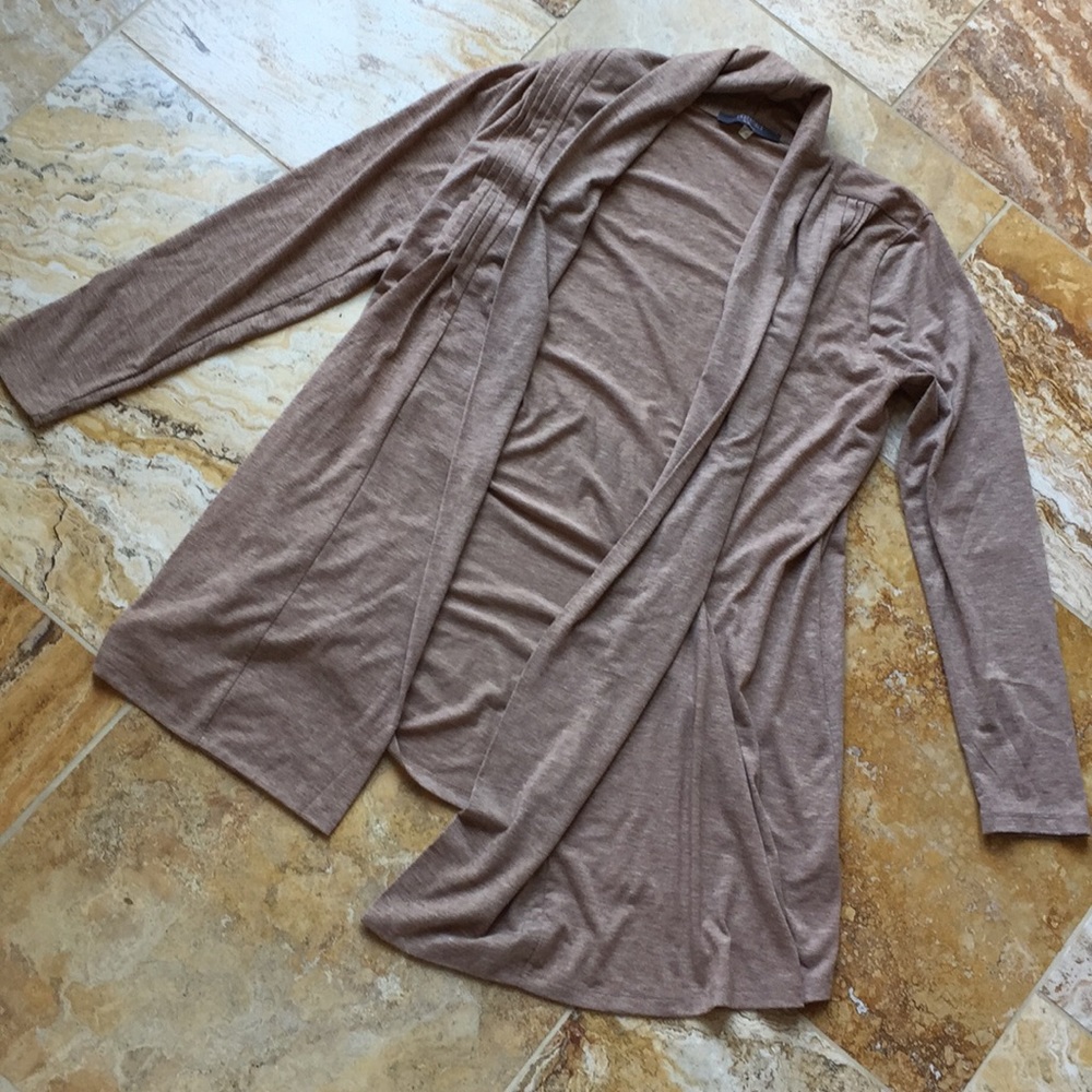 Essentials by Milano Open cardigan heathered taupe